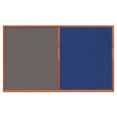 United Visual Products Slim Style Indoor Enclosed Corkboard, 18 UV501SCH-BLACK-KEYLIME